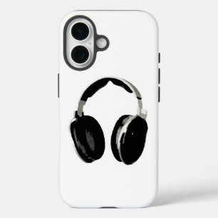 ポップ・アートのArtヘッドフォン iPhone 16ケース