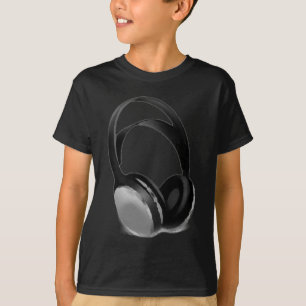 ポップ・アートのArtヘッドフォン Tシャツ