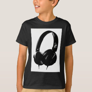 ポップ・アートのArtヘッドフォン Tシャツ