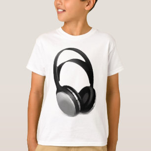 ポップ・アートのArtヘッドフォン Tシャツ