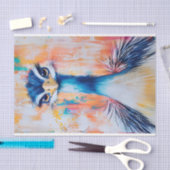 ポップ・アートのArt Bird, はっきりした & DJ鮮やか2L Decompage 薄葉紙 (クラフト)