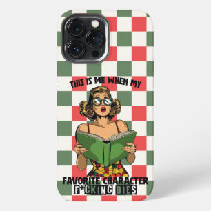 ポップ・アートのArt Bookworm、クリスマス iPhone 13 Pro Maxケース