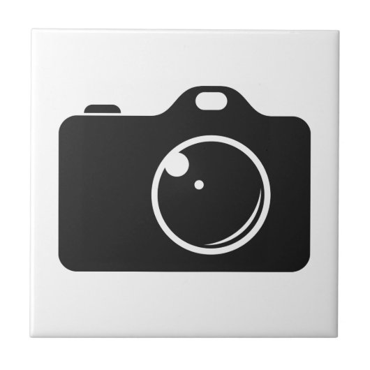ポップ・アートのArt Camera Black and White タイル (正面)
