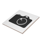 ポップ・アートのArt Camera Black and White タイル (側面)