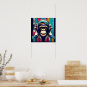 ポップ・アートのART CHIMPANZEE 2 ポスター (キッチン)