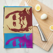 ポップ・アートのArt Freedom Fighter Geronimo キッチンタオル (四つ折り)