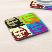 ポップ・アートのArt Freedom Fighter Geronimo コースター (左側)