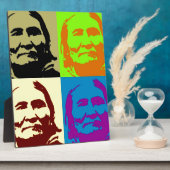 ポップ・アートのArt Freedom Fighter Geronimo フォトプラーク (側面)