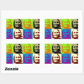 ポップ・アートのArt Freedom Fighter Geronimo 長方形シール (シート)