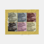 ポップ・アートのArt Generator – フォトオートフィルタを1つ追加 フリースブランケット (正面(横))