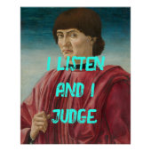 ポップ・アートのArt IおもしろいとIが聞引用文ポスターを審査 ポスター (正面)