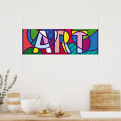 ポップ・アートのArt Letters ポスター (キッチン)