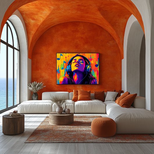 ポップ・アートのArt Music Lover – ヘッドフォンGroove Art ポスター