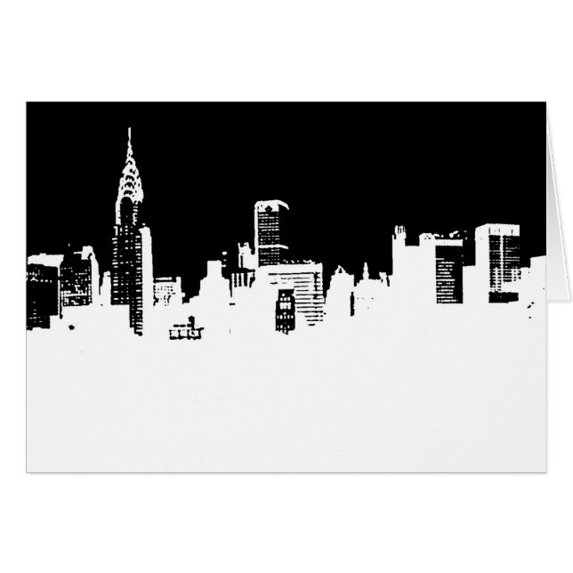 ポップ・アートのArt New York City Greeting Card (正面横)