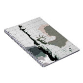 ポップ・アートのArt New York - Lady Liberty Notebook ノートブック (右側)