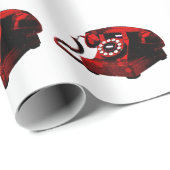 ポップ・アートのArt Old Desk Telephone Box ラッピングペーパー (ロールコーナー)