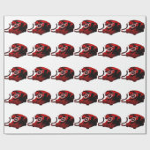 ポップ・アートのArt Old Desk Telephone Box ラッピングペーパー (フラット)