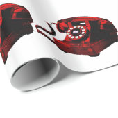 ポップ・アートのArt Old Desk Telephone Box ラッピングペーパー (ロールコーナー)