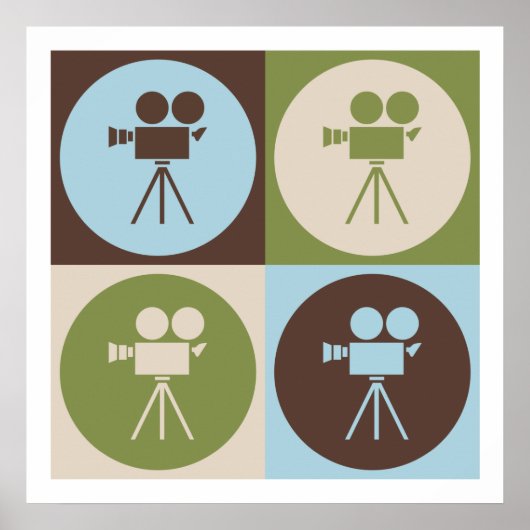 ポップ・アートのArt Operating A Camera ポスター (正面)