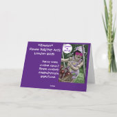 ポップ・アートのArt Red Flower Ball Card カード (裏面)