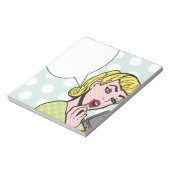 ポップ・アートのArt Speech Bubble Notepad ノートパッド (回転)