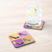 ポップ・アートのArt Stilettoポンプ/靴/ハイヒール コースター (右側)