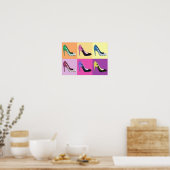 ポップ・アートのArt Stilettoポンプ/靴/ハイヒール ポスター (キッチン)