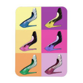 ポップ・アートのArt Stilettoポンプ/靴/ハイヒール マグネット (縦)