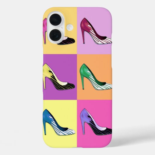 ポップ・アートのArt Stilettoポンプ/靴/ハイヒール Case-Mate iPhoneケース (裏面)