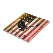 ポップ・アートのArt US Flag Freedom Eagle Landing タイル (側面)
