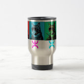 ポップ・アートのArt Welding Catステッカー – クールレトロ溶接機Ca トラベルマグ (中央)