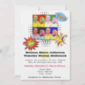 ポップ・アートのART YOUR OWNフォト結婚式招待状 招待状 (正面)