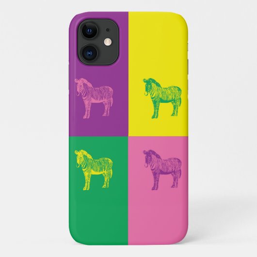 ポップ・アートのArt Zebra Case-Mate iPhone Case iPhoneケース (裏面)