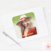 ポップ・アートのCulture Signable Add Photoパーソナライズされたカスタム スクエアシール (封筒)