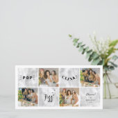 ポップ・アートのFizz Clink新年ブロック4 Photo Collage シーズンカード (スタンド正面)