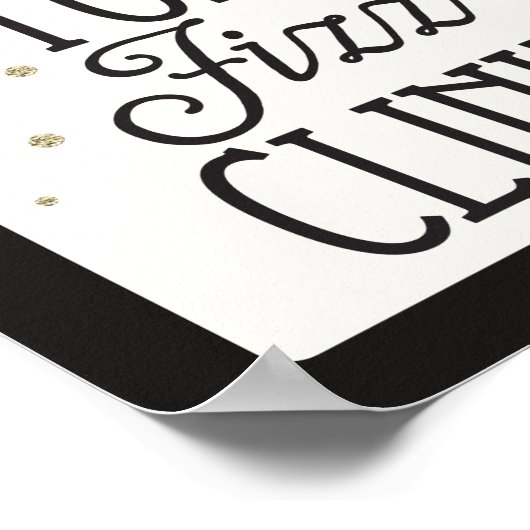 ポップ・アートのFizz Clink New Yeve Eveパーティー装飾標識 ポスター (角)