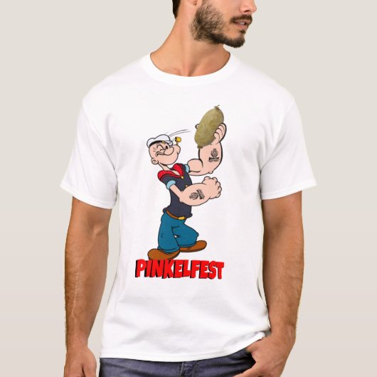 ポップ・アートのIティー Tシャツ (正面)