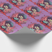 ポップ・アートのRock Anthem ラッピングペーパー (角)