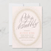 ポップ・ザ・バブル・コンフェッティ ブライダルシャワーの招待状 招待状 (正面)