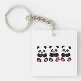 ポップ・シンプルなデザイン☆ぱんだのキーホルダー キーホルダー