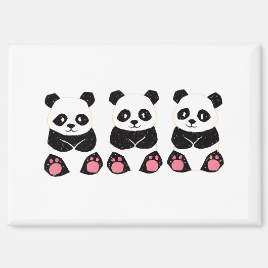 ポップ・シンプルなデザイン☆ぱんだのマグネット マグネット (正面)