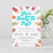 ポップ！パプシクル ベイビーシャワー 招待状 (スタンド正面)