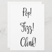 ポップ！ フィズ！ クランク！ 弾けるバーの看板 (正面/裏面)