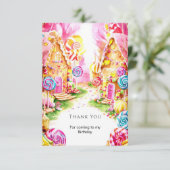 ポップ ロリポップ ワンダーランド バースデー サンキューカード (スタンド正面)