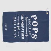 ポップ |祖父は年老いた人のための ゴルフタオル (横)