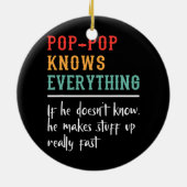 ポッポップはポッポ最高のップを知おもしろいる セラミックオーナメント (裏面)