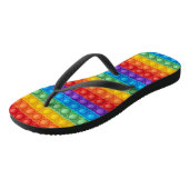 ポッポップ・アートのプパタカラフルーン ビーチサンダル (アングル)