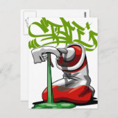 ポッ絵を描トカードを吐く ポストカード (正面/裏面)