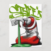 ポッ絵を描トカードを吐く ポストカード (正面)