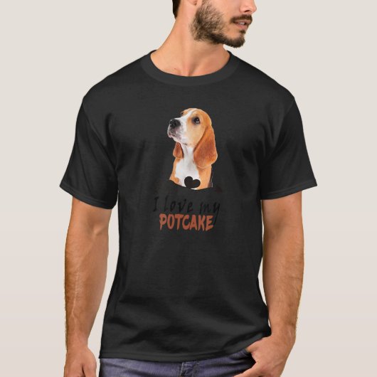 ポツケーポツケーキドッグ大好き Tシャツ (正面)